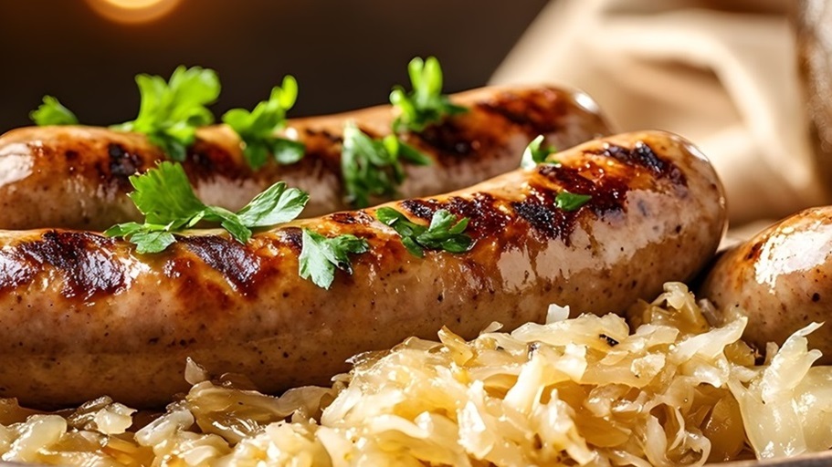 Bratwürstl aus der hauseigene Stiftl-Metzgerei