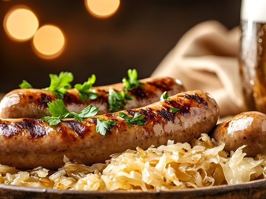 Bratwürstl aus der hauseigenen Stiftl-Metzgerei