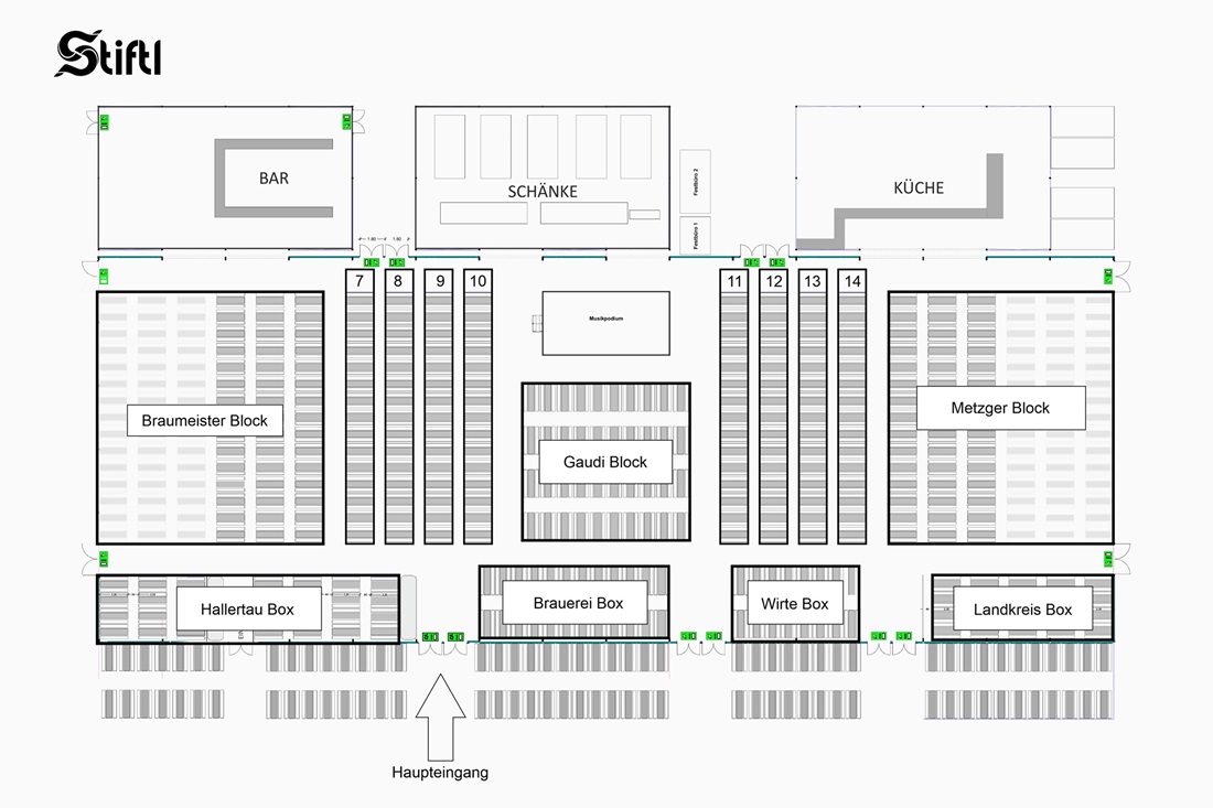 Tischplan Festzelt Zum Stiftl